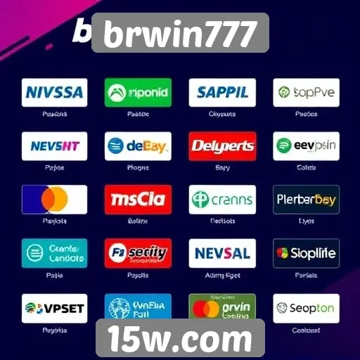 Descrição das opções de pagamento no brwin777
