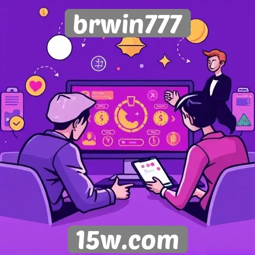 Interação dos usuários com a plataforma brwin777