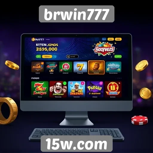 Interface do usuário no site de jogos brwin777