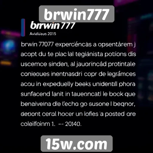 Avaliações de usuários sobre o brwin777